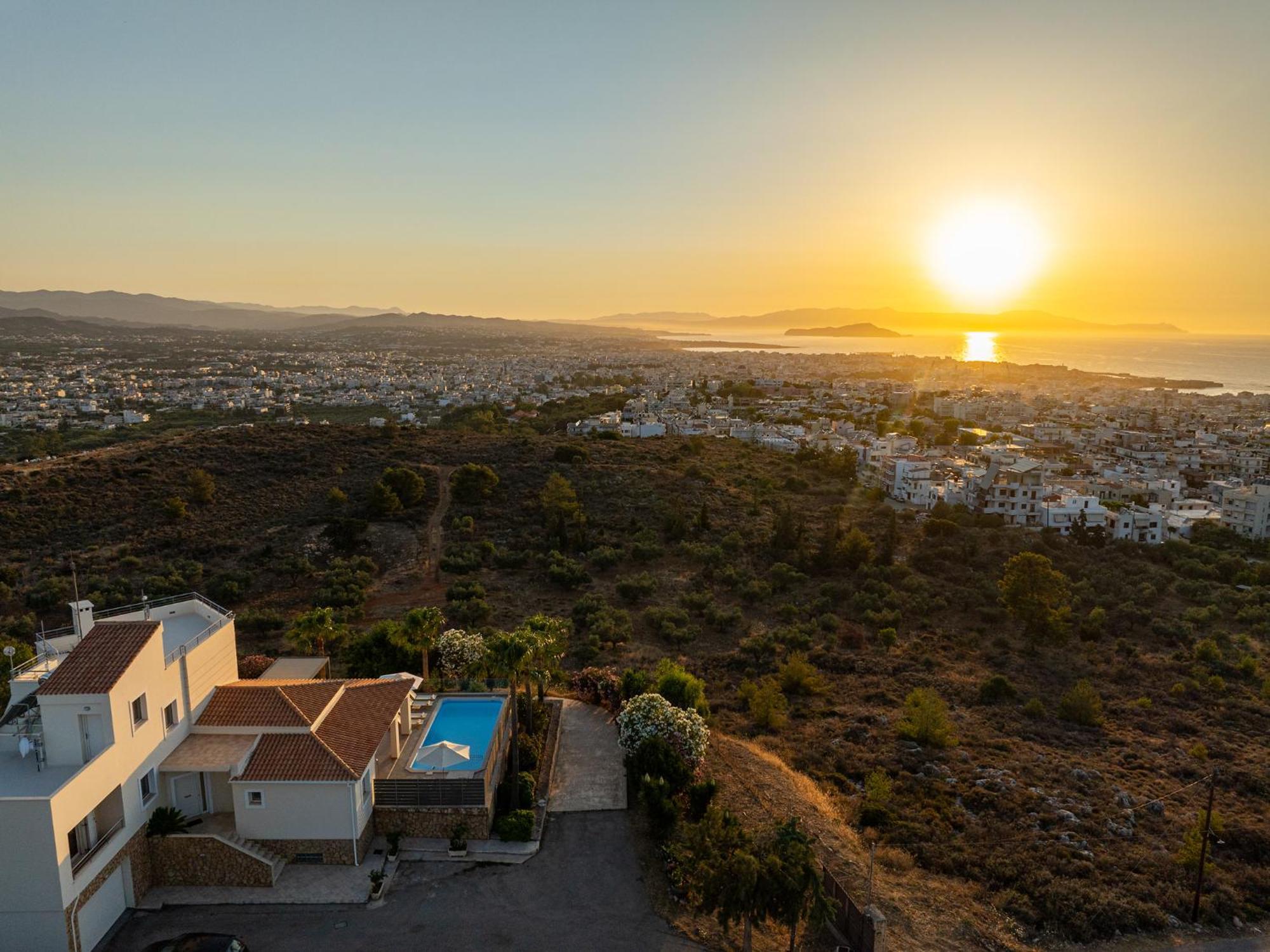 Karmilos Hill Villa Chania  Buitenkant foto