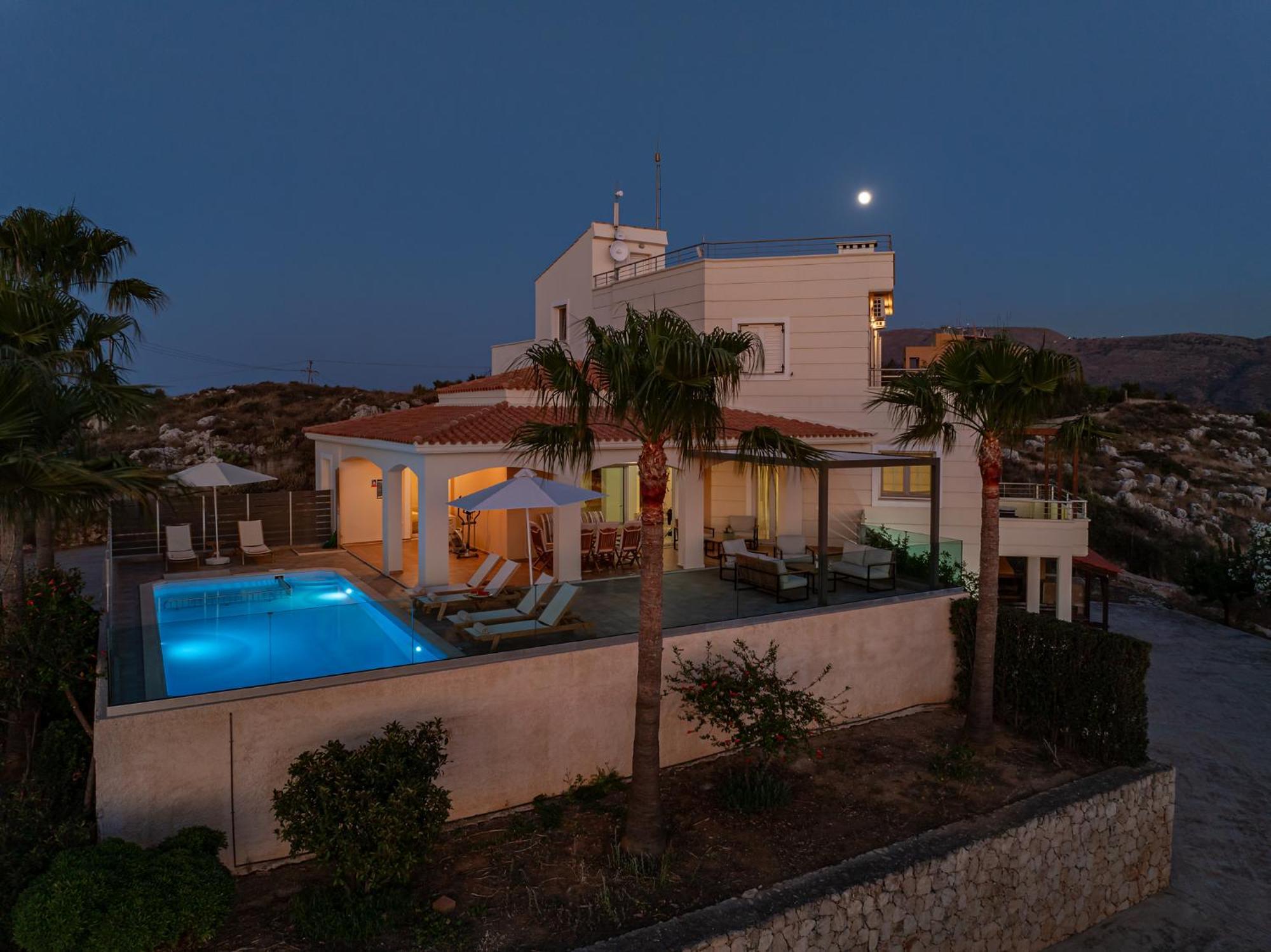 Karmilos Hill Villa Chania  Buitenkant foto