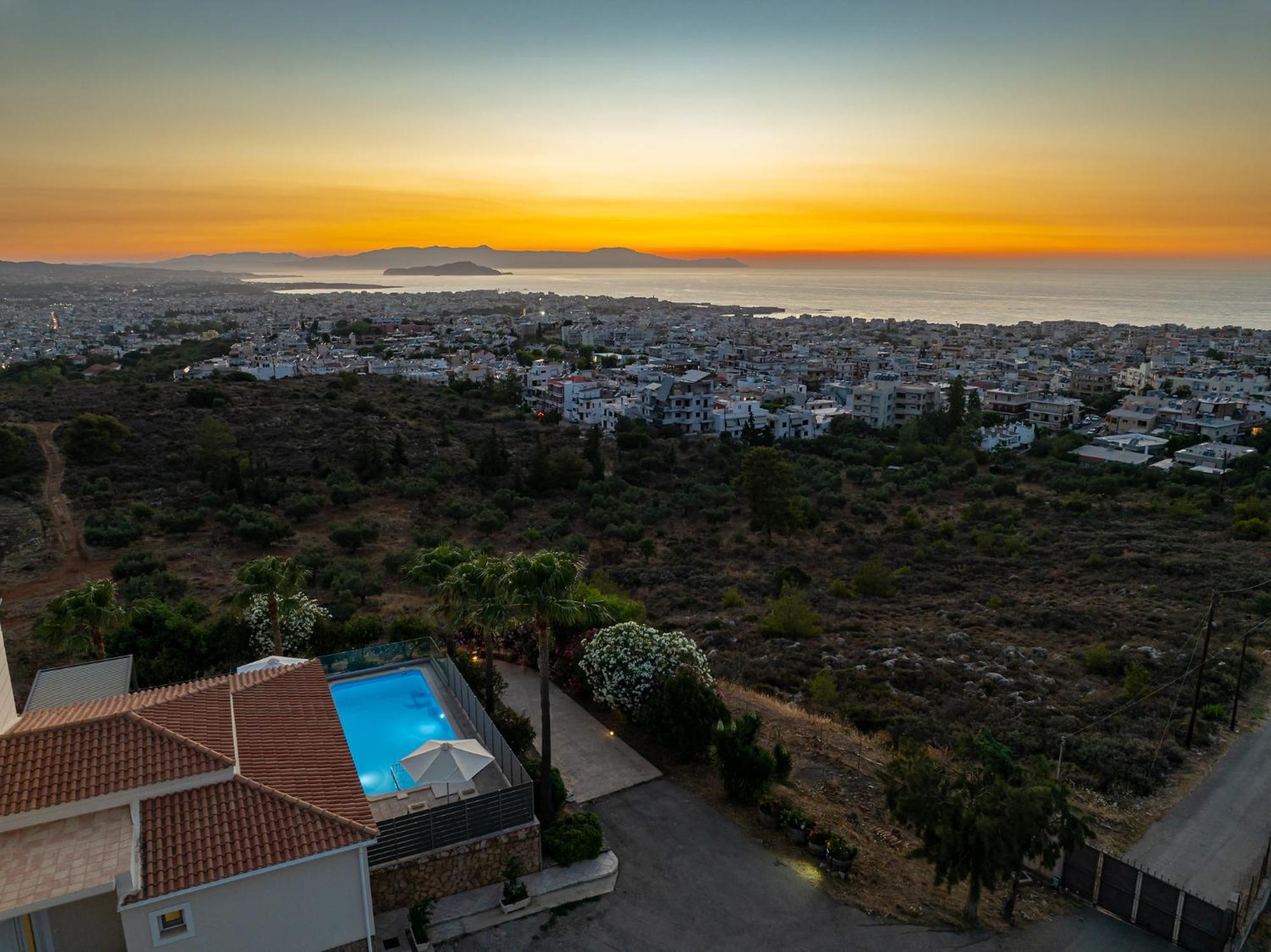 Karmilos Hill Villa Chania  Buitenkant foto
